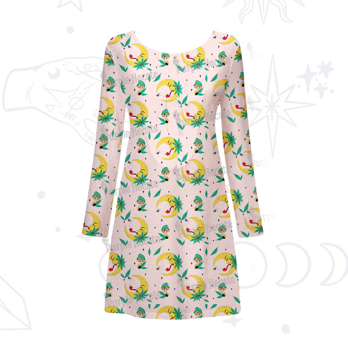 Purplehecate The Midnight Smoker Beachwear Cover-Up Dress