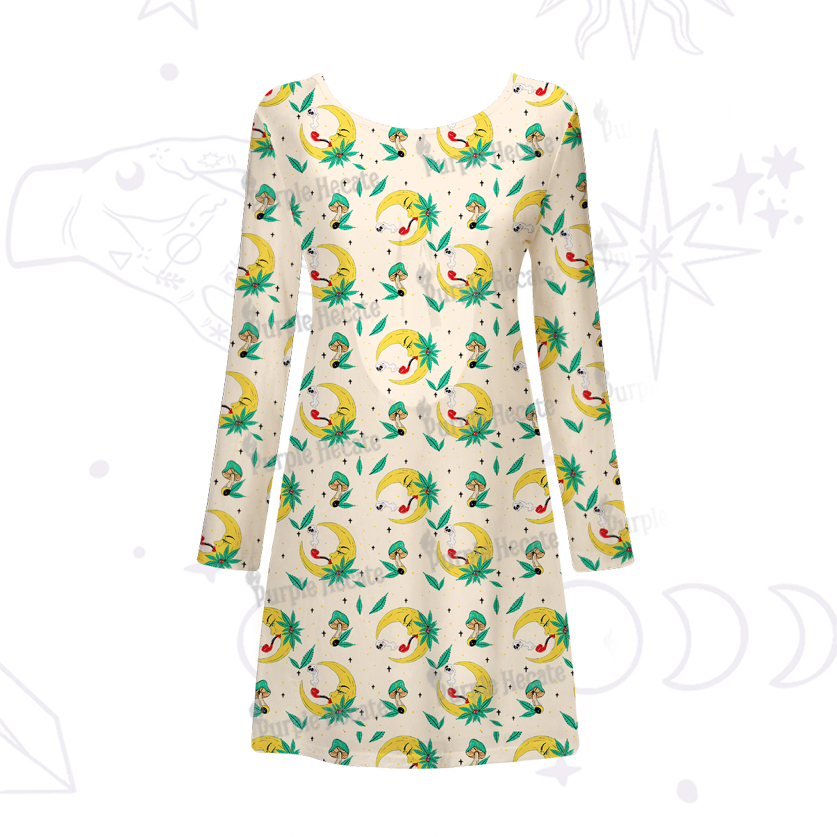 Purplehecate The Midnight Smoker Beachwear Cover-Up Dress