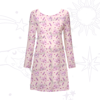 Purplehecate Mystical Sphynx Cat Beachwear Cover-Up Dress