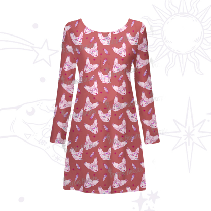 Purplehecate Mystical Sphynx Cat Beachwear Cover-Up Dress