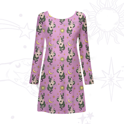 Purplehecate Reach For The Moon Beachwear Cover-Up Dress