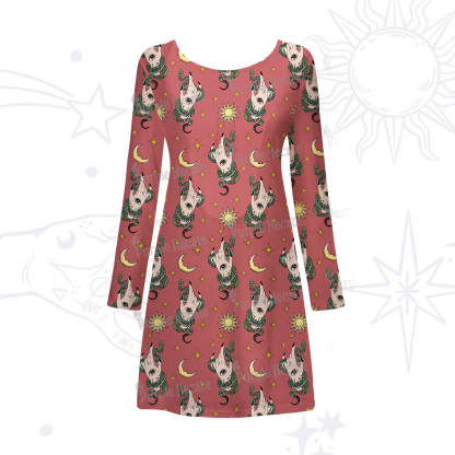 Purplehecate Reach For The Moon Beachwear Cover-Up Dress