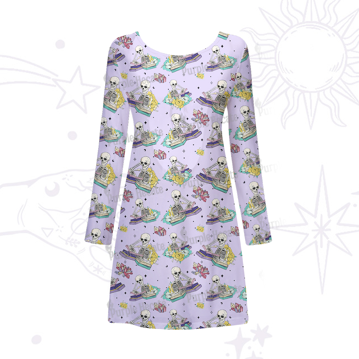 Purplehecate Book Lover Beachwear Cover-Up Dress