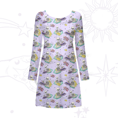 Purplehecate Book Lover Beachwear Cover-Up Dress