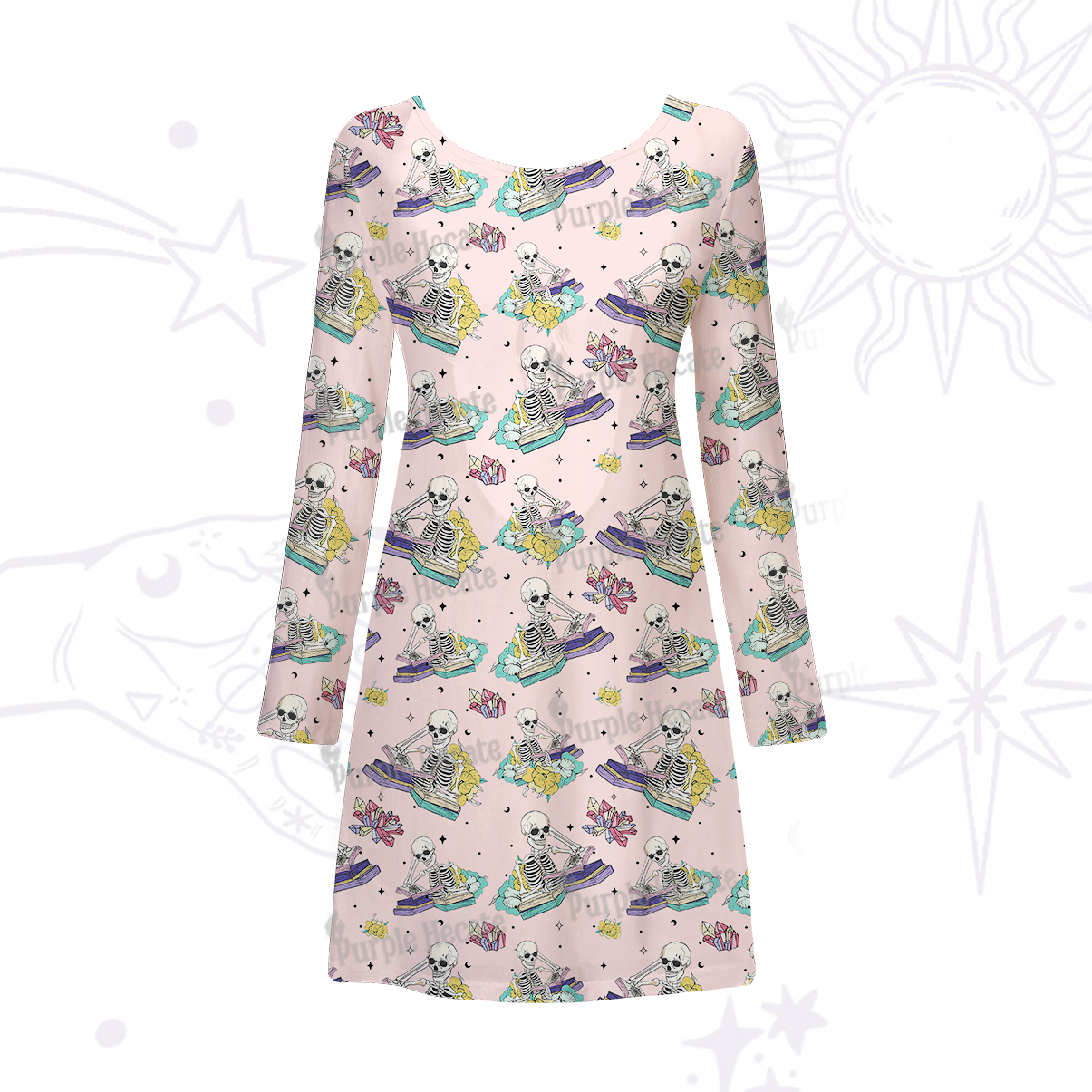 Purplehecate Book Lover Beachwear Cover-Up Dress