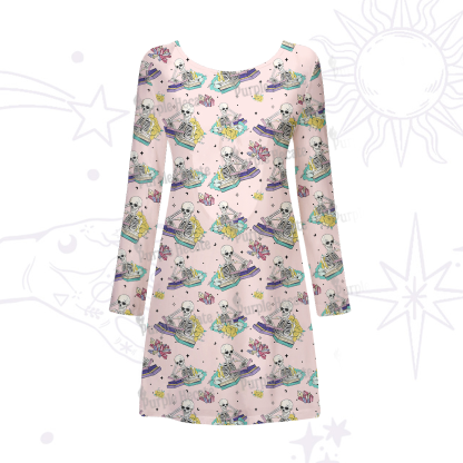 Purplehecate Book Lover Beachwear Cover-Up Dress