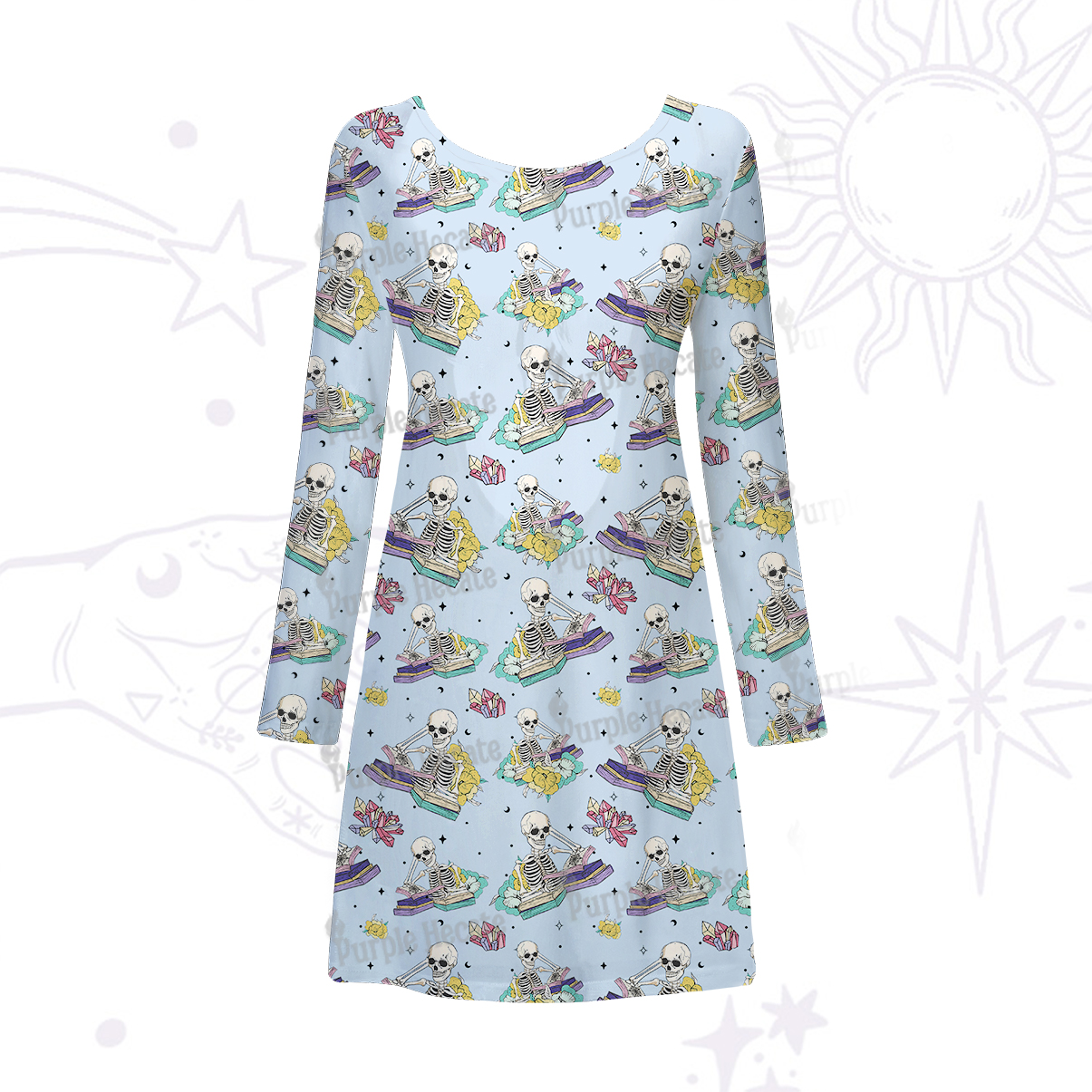 Purplehecate Book Lover Beachwear Cover-Up Dress