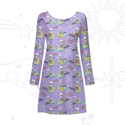 Purplehecate Book Lover Beachwear Cover-Up Dress