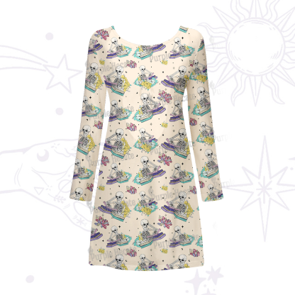 Purplehecate Book Lover Beachwear Cover-Up Dress