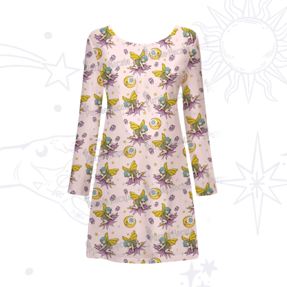 Purplehecate Stay Curious Beachwear Cover-Up Dress