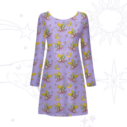 Purplehecate Stay Curious Beachwear Cover-Up Dress