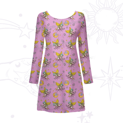 Purplehecate Stay Curious Beachwear Cover-Up Dress