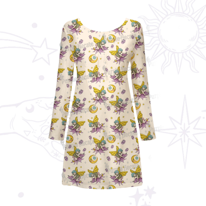 Purplehecate Stay Curious Beachwear Cover-Up Dress