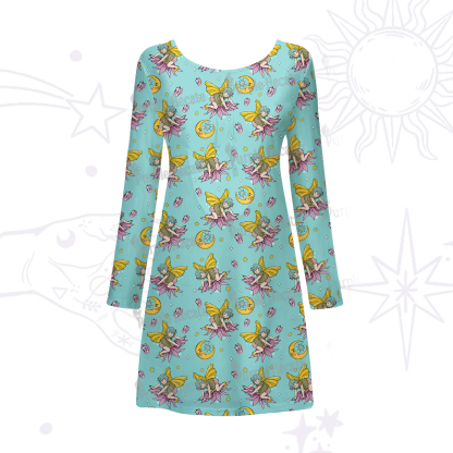 Purplehecate Stay Curious Beachwear Cover-Up Dress