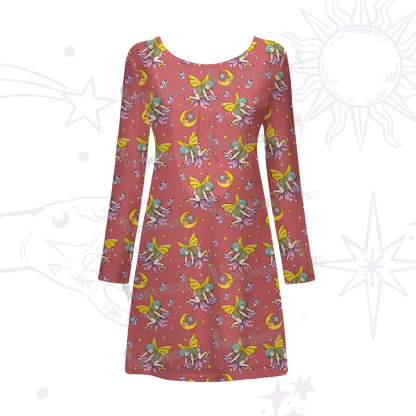 Purplehecate Stay Curious Beachwear Cover-Up Dress