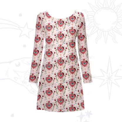 Purplehecate Mystic Eye Beachwear Cover-Up Dress