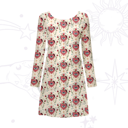 Purplehecate Mystic Eye Beachwear Cover-Up Dress