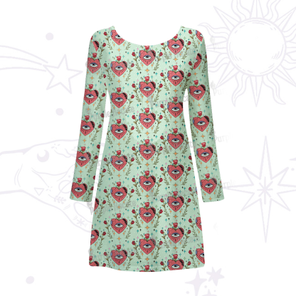 Purplehecate Mystic Eye Beachwear Cover-Up Dress