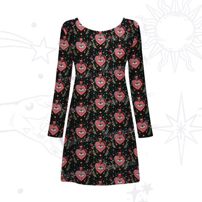 Purplehecate Mystic Eye Beachwear Cover-Up Dress