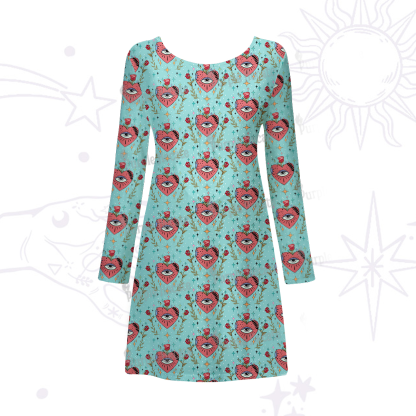 Purplehecate Mystic Eye Beachwear Cover-Up Dress