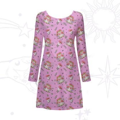 Purplehecate Fantasy Mushroom Beachwear Cover-Up Dress