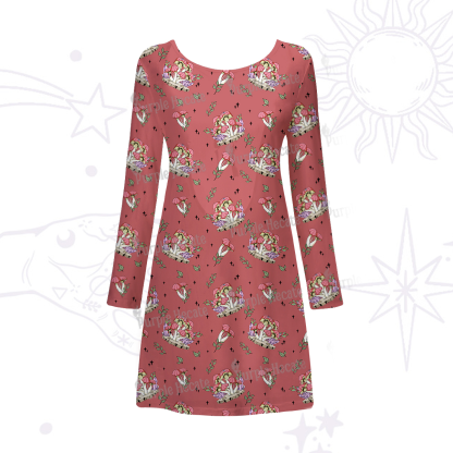 Purplehecate Fantasy Mushroom Beachwear Cover-Up Dress