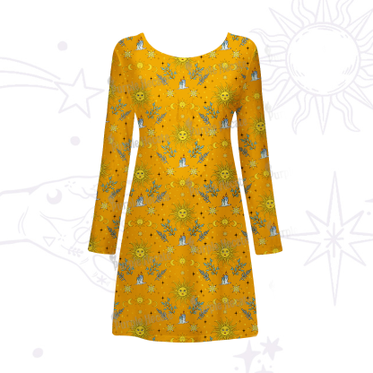 Purplehecate Magic Sun Beachwear Cover-Up Dress