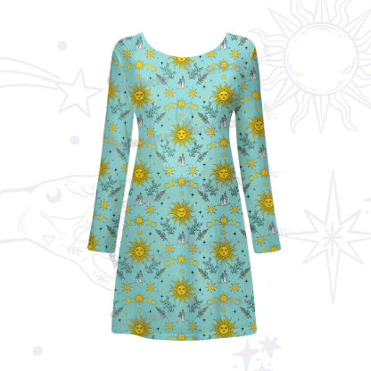 Purplehecate Magic Sun Beachwear Cover-Up Dress