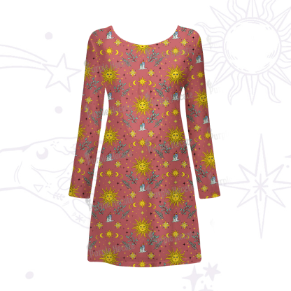 Purplehecate Magic Sun Beachwear Cover-Up Dress