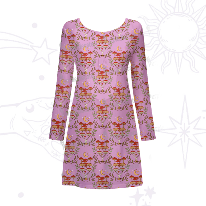 Purplehecate Psychedelic Mushrooms Beachwear Cover-Up Dress