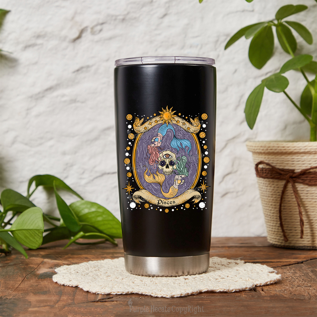 Purplehecate Celestial Pisces Zodiac Tumbler