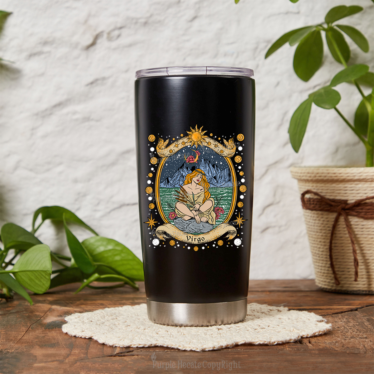 Purplehecate Celestial Virgo Zodiac Tumbler