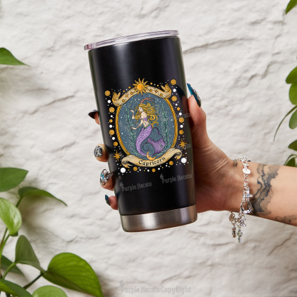 Purplehecate Celestial Capricorn Zodiac Tumbler