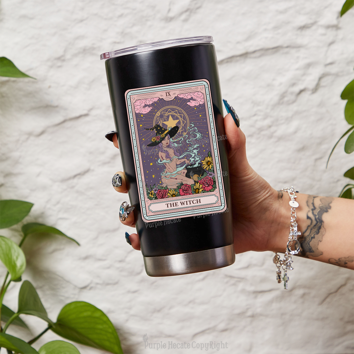 Purplehecate The Witch Tarot Tumbler