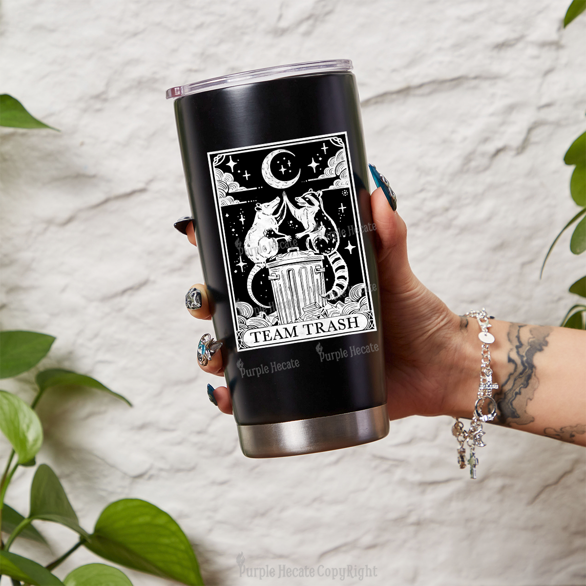 Purplehecate The Team Trash Tarot Tumbler