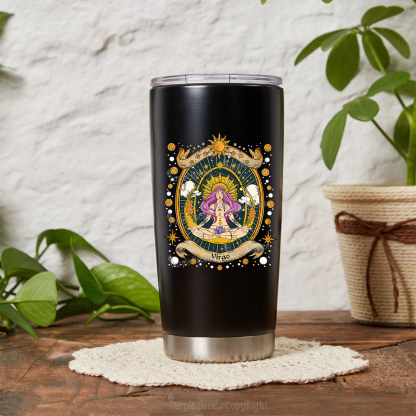 Purplehecate Virgo Radiance Zodiac Tumbler