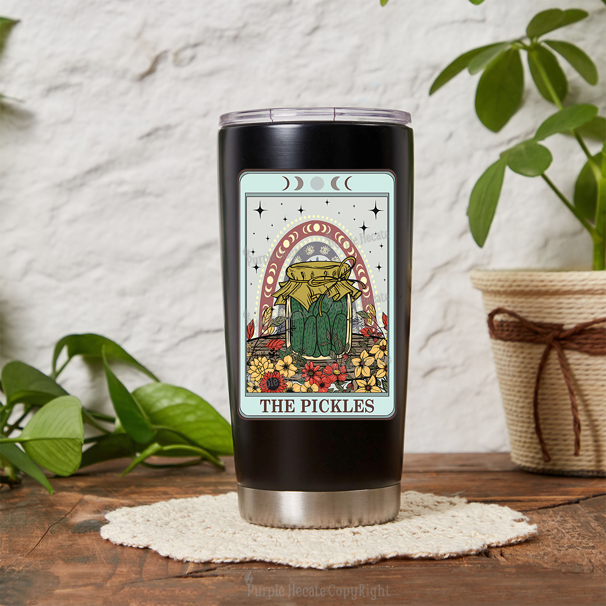 Purplehecate The Pickles Tarot Tumbler