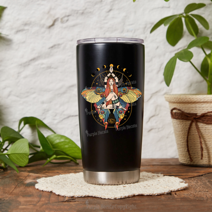 Purplehecate Luna Moth Tumbler