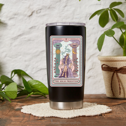 Purplehecate The High Priestess Tarot Card Tumbler