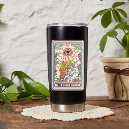 Purplehecate The Cheese Fries Tarot Tumbler