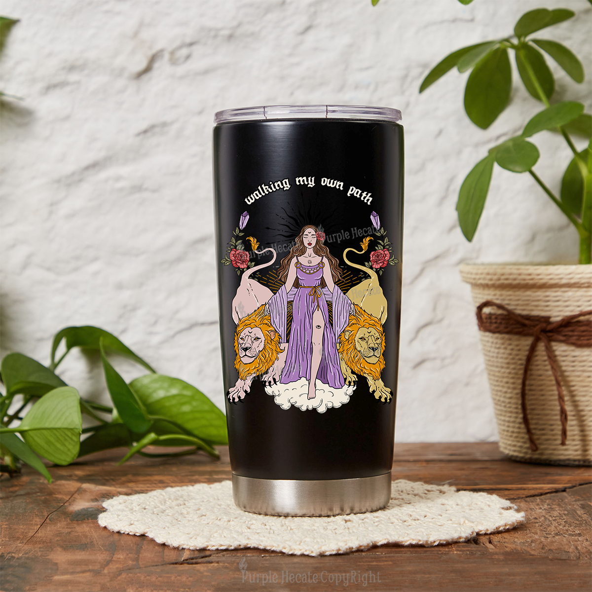 Purplehecate The Goddess Walking My Own Path Tumbler