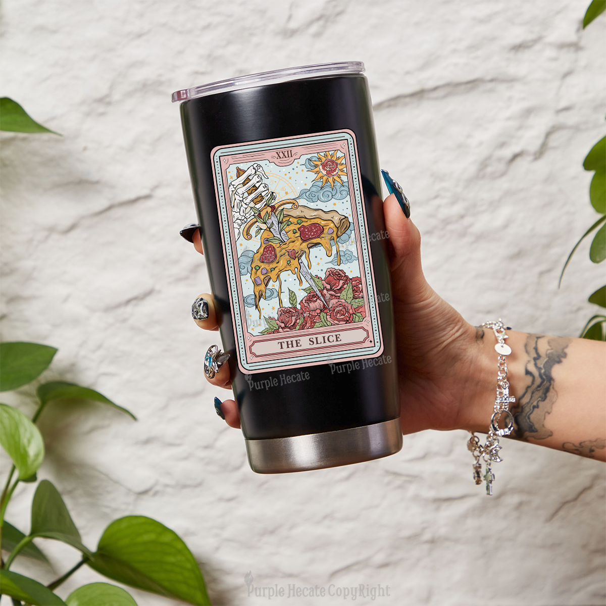 Purplehecate The Slice Tarot Tumbler