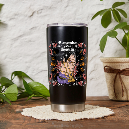 Purplehecate Remember Your Divinity Tumbler