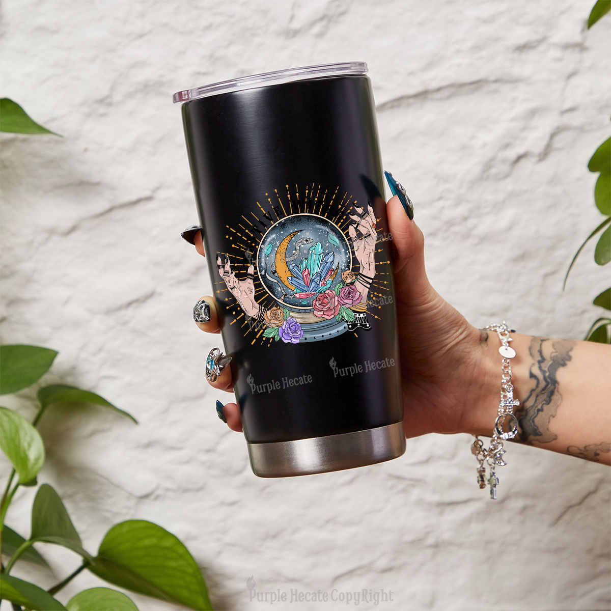 Purplehecate Festive Witch Tumbler