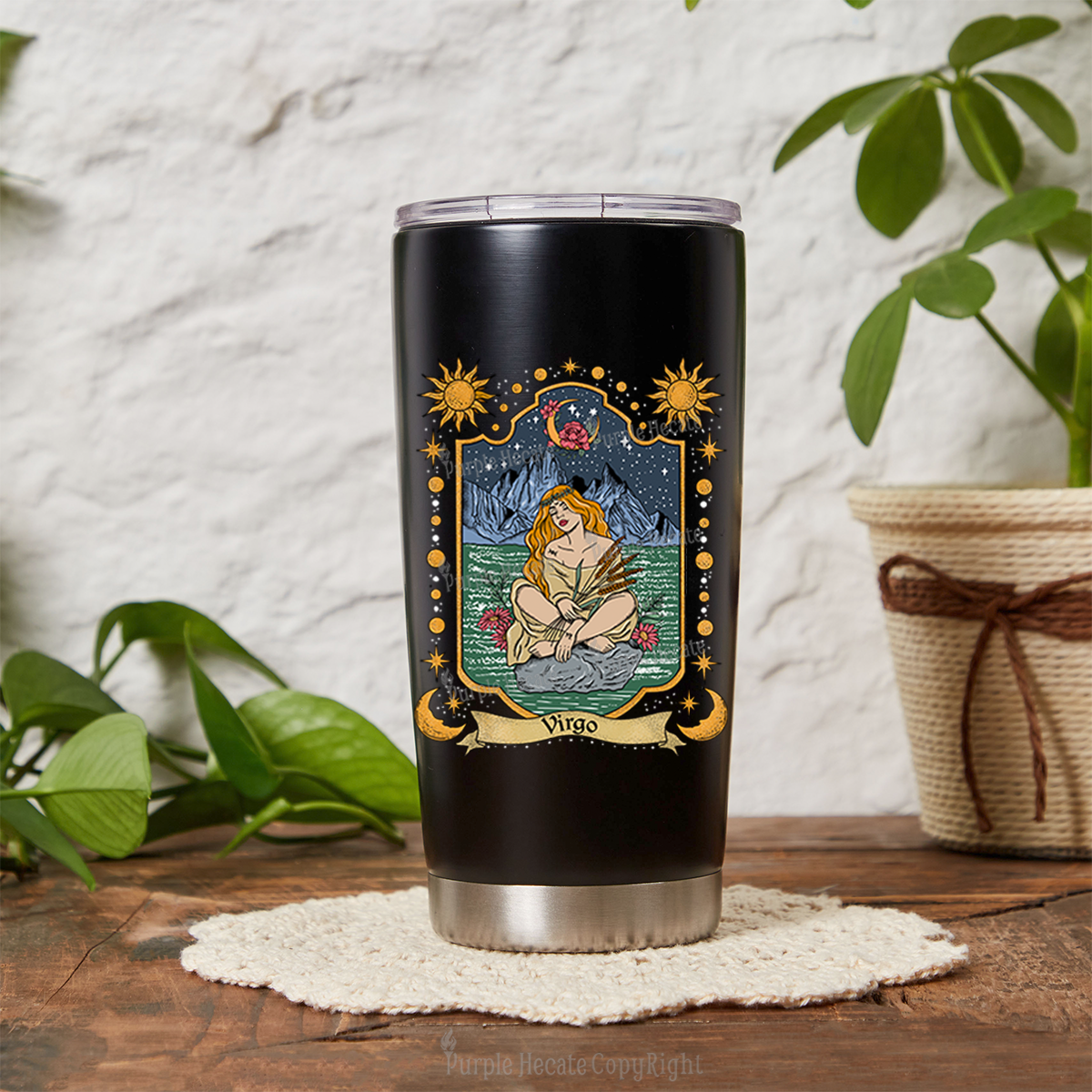 Purplehecate Virgo Zodiac Tumbler