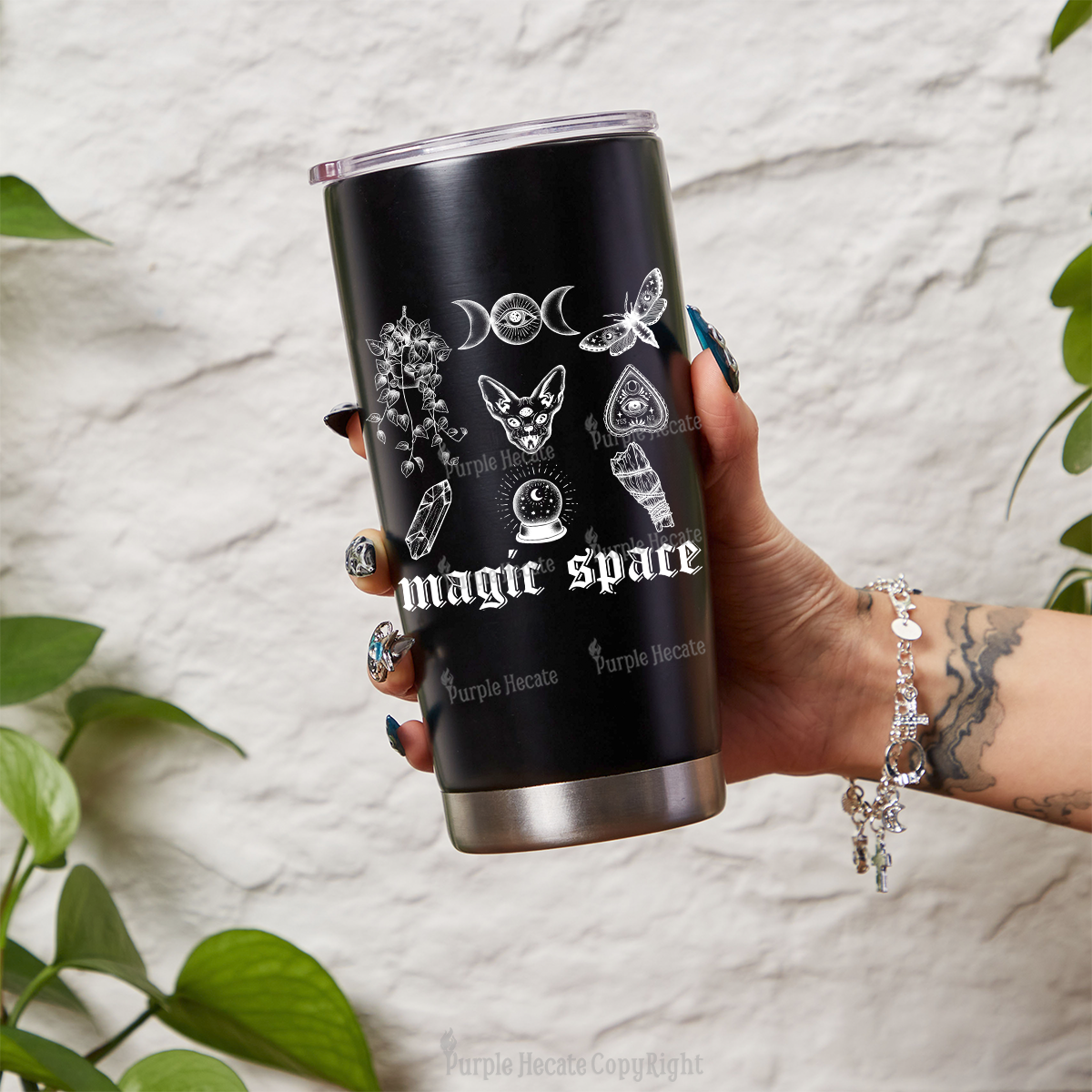Purplehecate Magic Space Tumbler