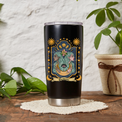 Purplehecate Gemini Zodiac Tumbler
