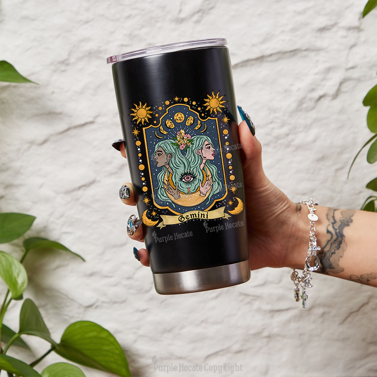 Purplehecate Gemini Zodiac Tumbler