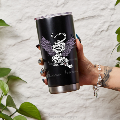 Purplehecate Tiger With Wings Tumbler