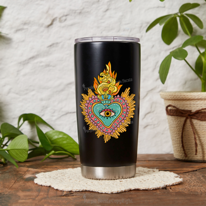 Purplehecate Rainbow Sacred Heart Tumbler